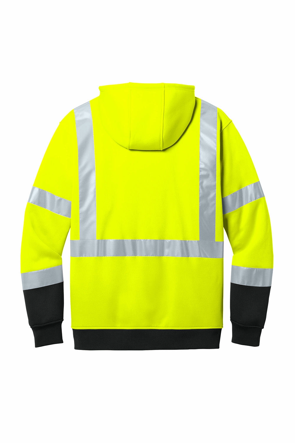 CornerStone Mens ANSI 107 Class 3 Heavy Duty Fleece Hooded Sweatshirt Hoodie w/ Pouch Pocket - Safety Yellow