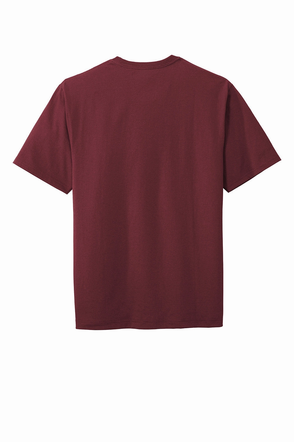 CornerStone Mens Short Sleeve Crewneck T-Shirt w/ Pocket - Maroon - Closeout