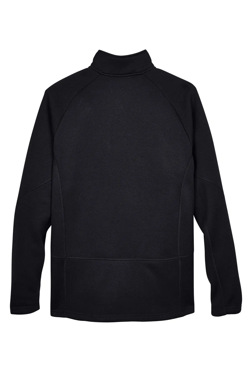 Devon & Jones Mens Bristol Pill Resistant Sweater Fleece 1/4 Zip Sweatshirt - Black
