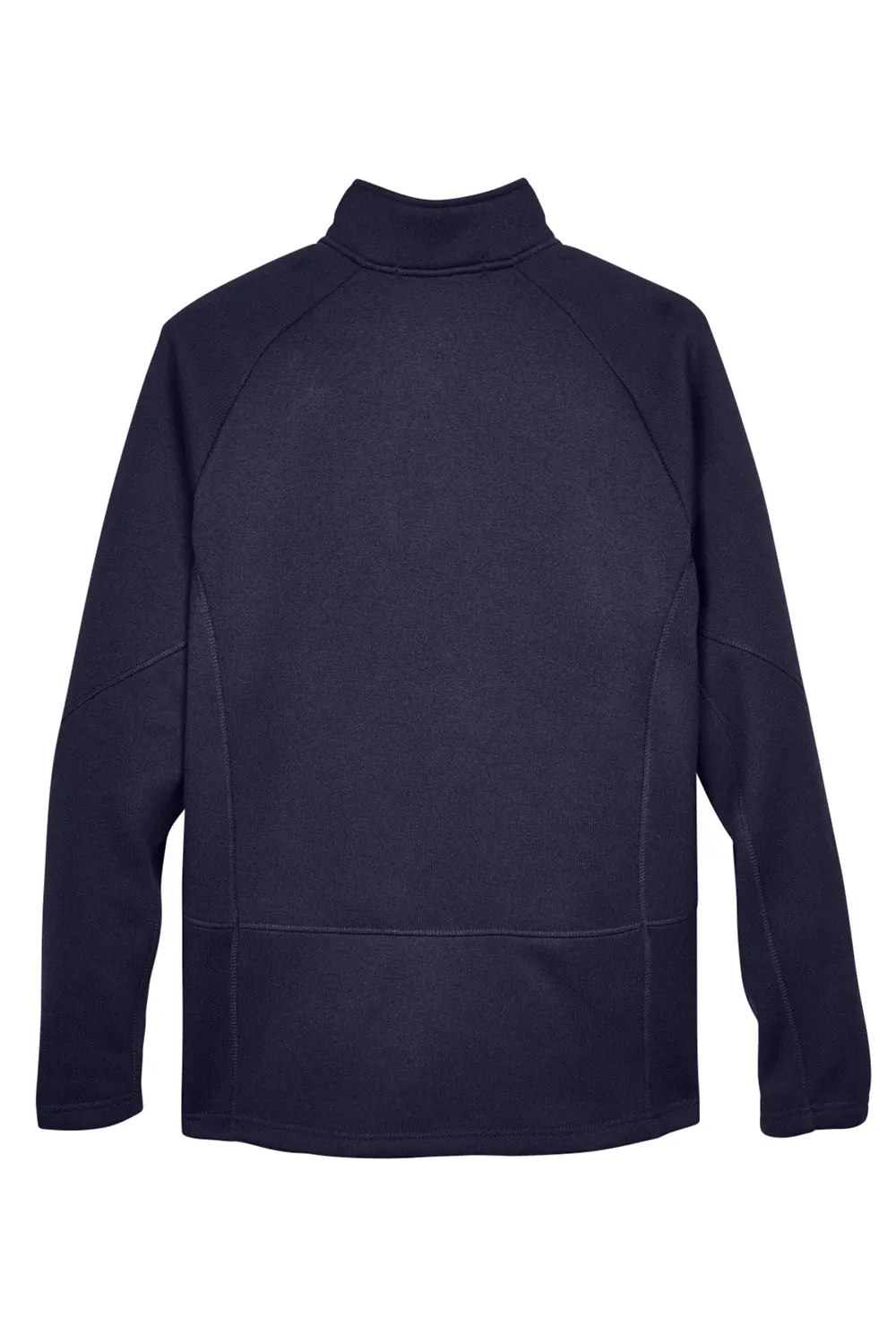 Devon & Jones Mens Bristol Pill Resistant Sweater Fleece 1/4 Zip Sweatshirt - Navy Blue