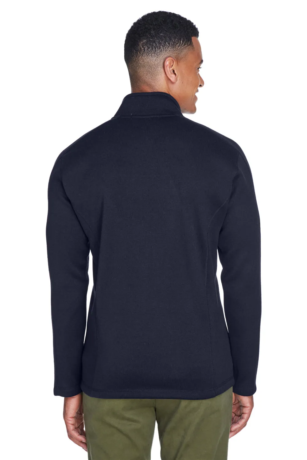 Devon & Jones Mens Bristol Pill Resistant Sweater Fleece Full Zip Jacket - Navy Blue