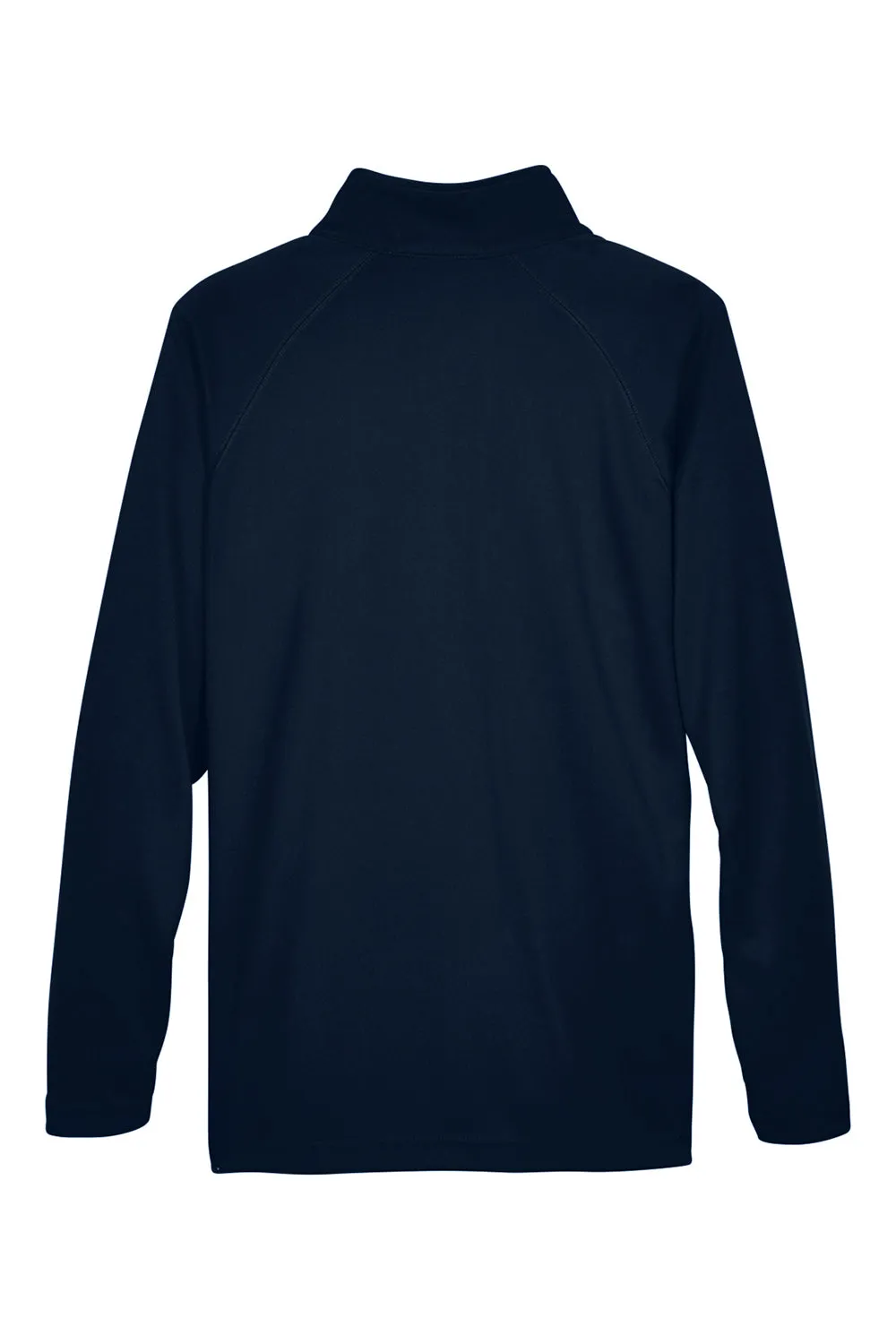 Devon & Jones Mens Compass Stretch Tech Moisture Wicking 1/4 Zip Sweatshirt w/ Pockets - Navy Blue