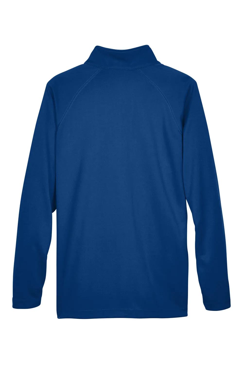 Devon & Jones Mens Compass Stretch Tech Moisture Wicking 1/4 Zip Sweatshirt w/ Pockets - True Royal Blue