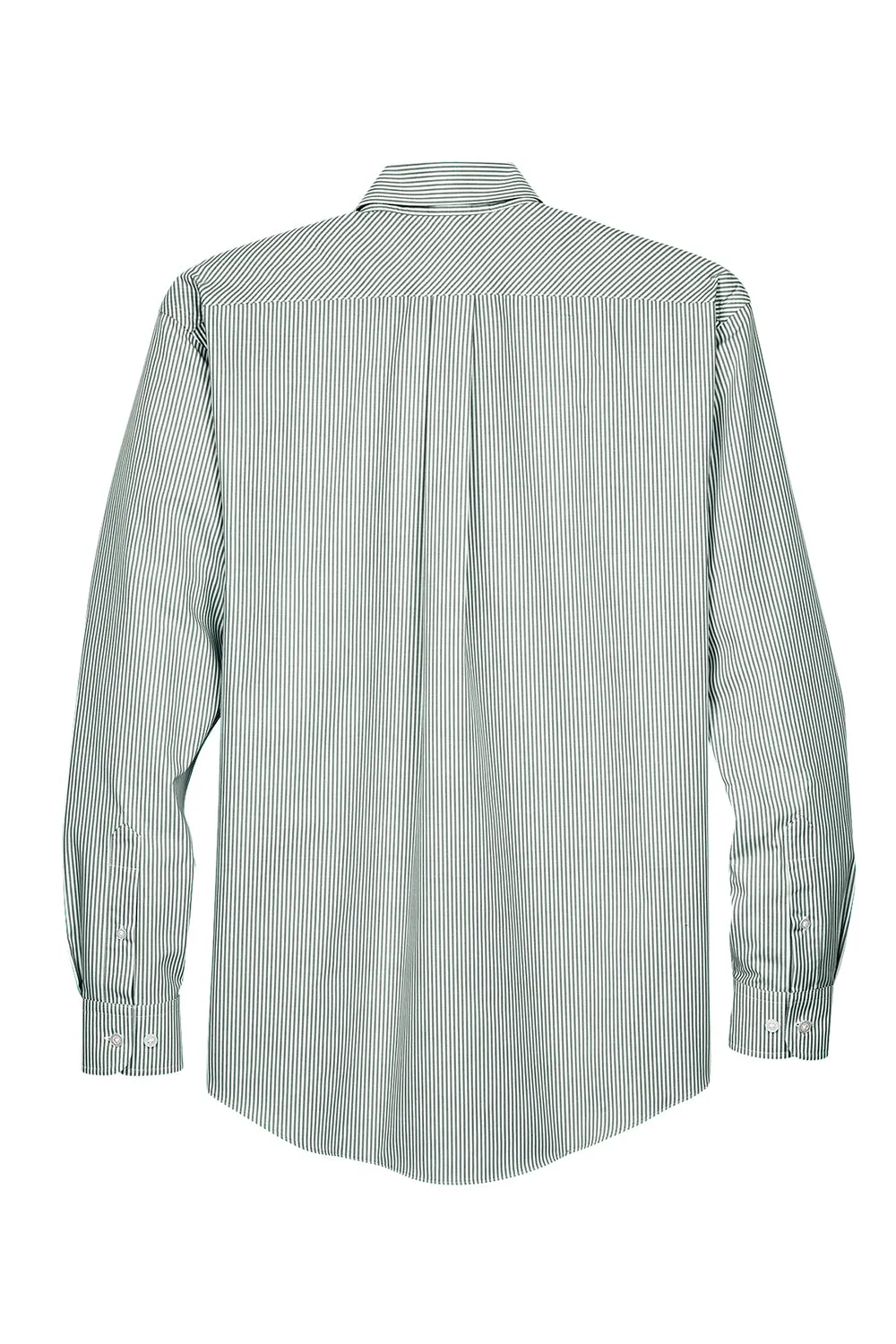Devon & Jones Mens Crown Woven Collection Wrinkle Resistant Long Sleeve Button Down Shirt w/ Pocket - Dill Green