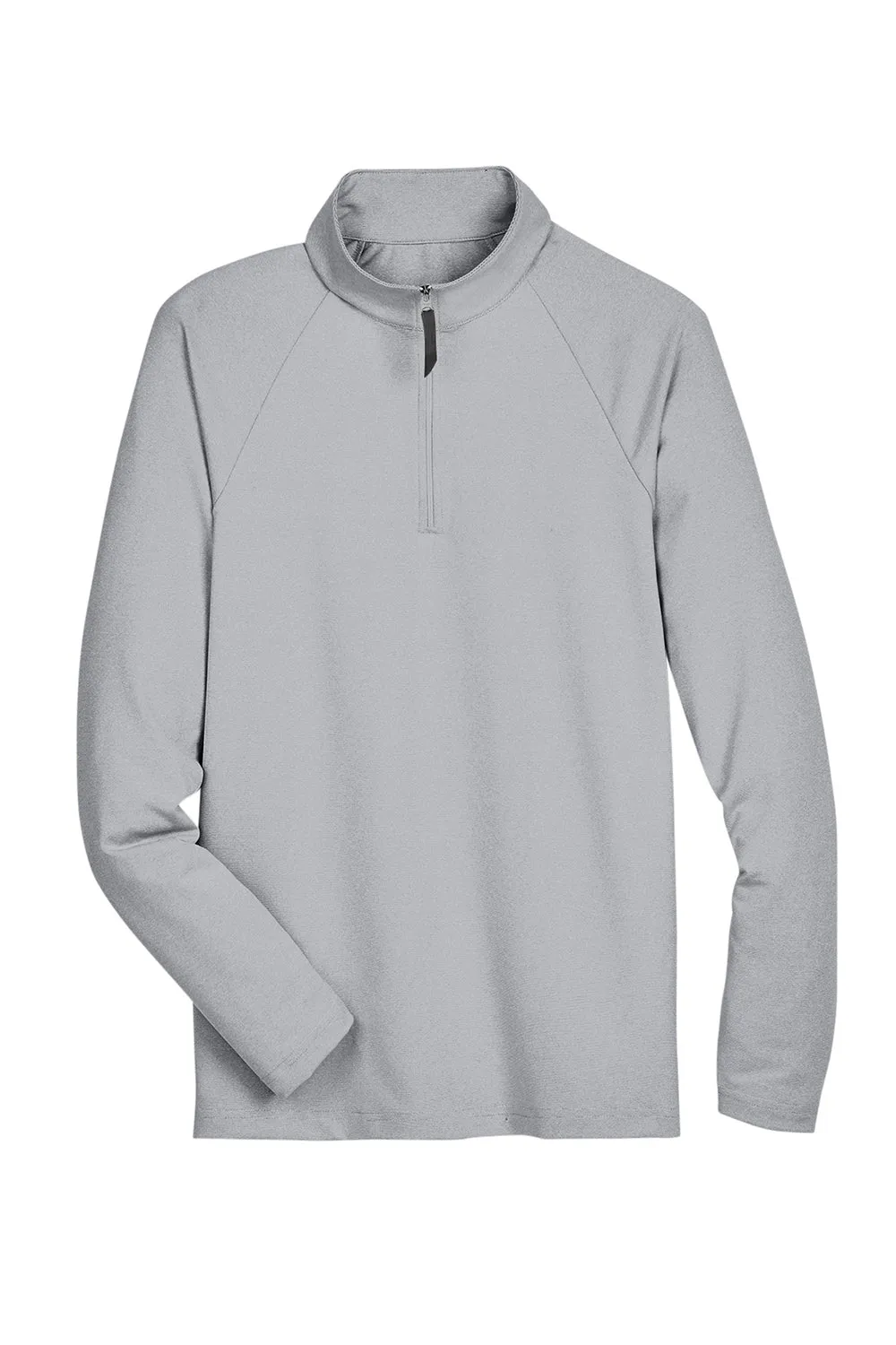 Devon & Jones Mens CrownLux Clubhouse Performance Moisture Wicking 1/4 Zip Sweatshirt - Black