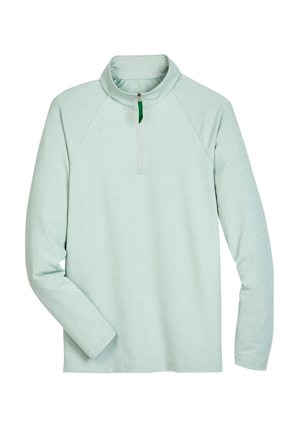 Devon & Jones Mens CrownLux Clubhouse Performance Moisture Wicking 1/4 Zip Sweatshirt - Kelly Green