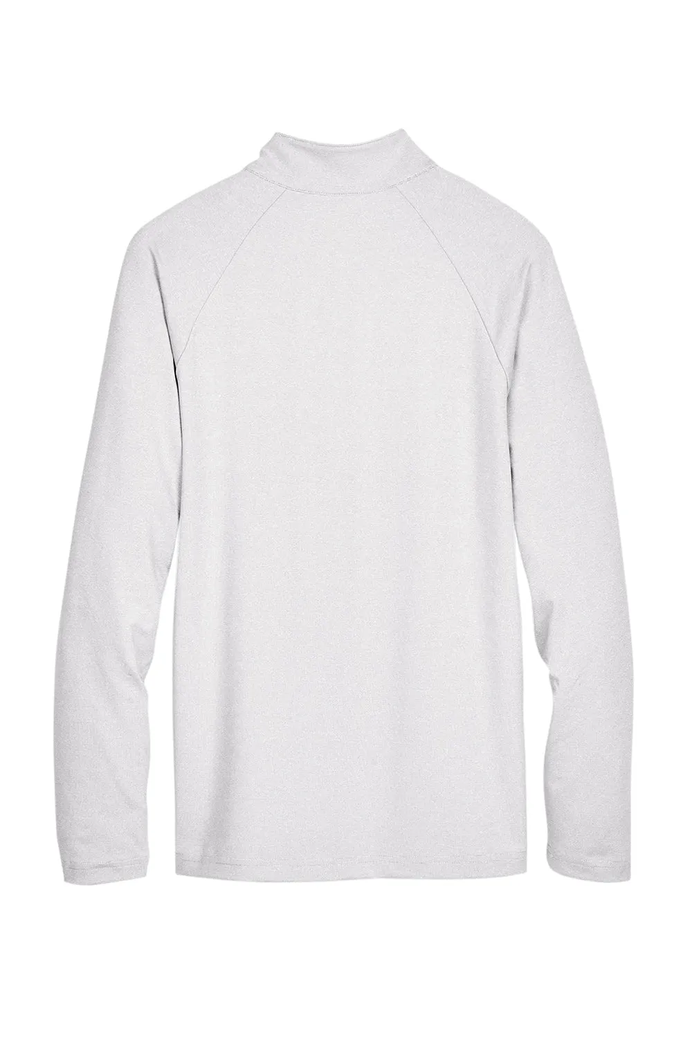 Devon & Jones Mens CrownLux Clubhouse Performance Moisture Wicking 1/4 Zip Sweatshirt - Silver Grey