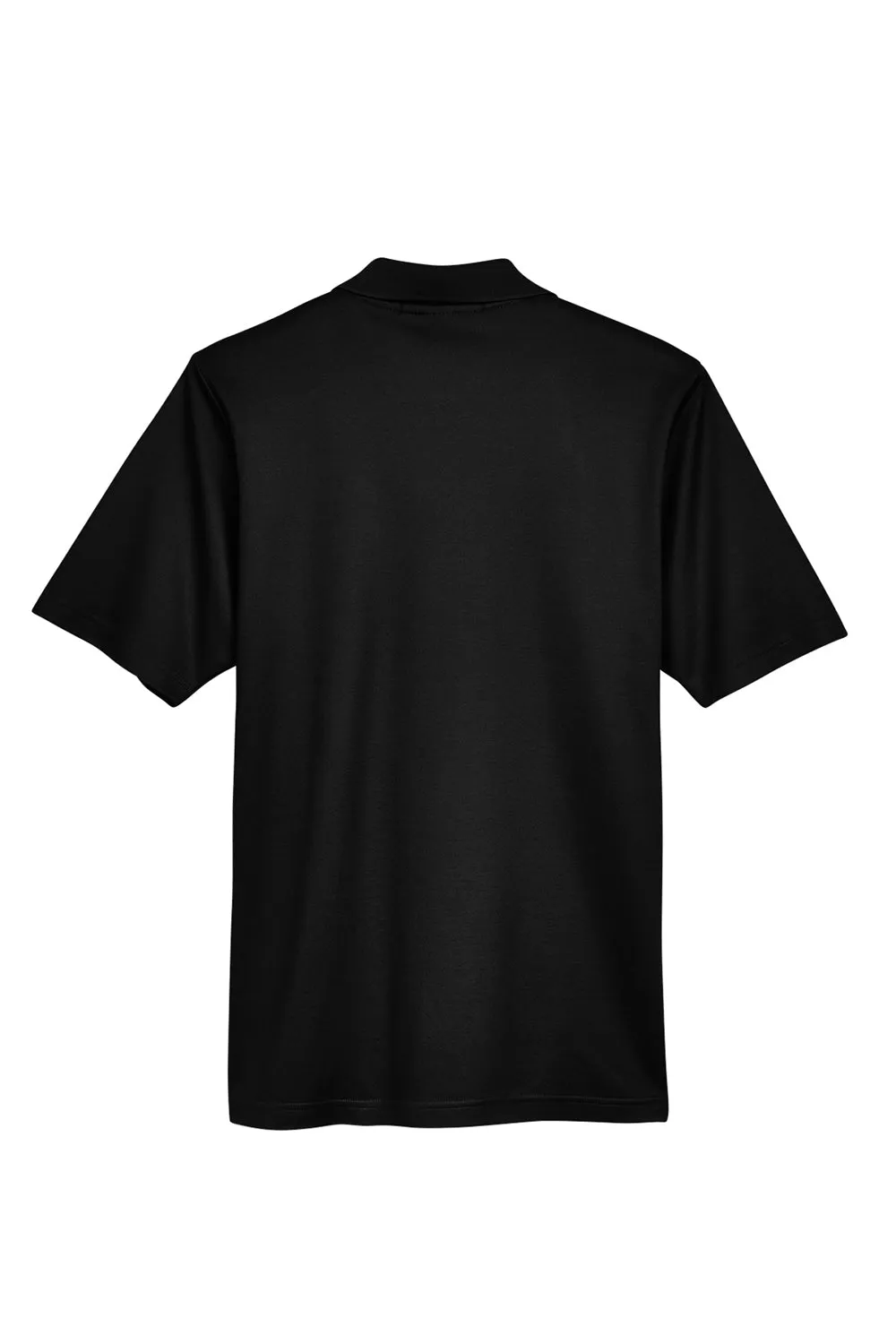Devon & Jones Mens CrownLux Performance Moisture Wicking Short Sleeve Polo Shirt - Black
