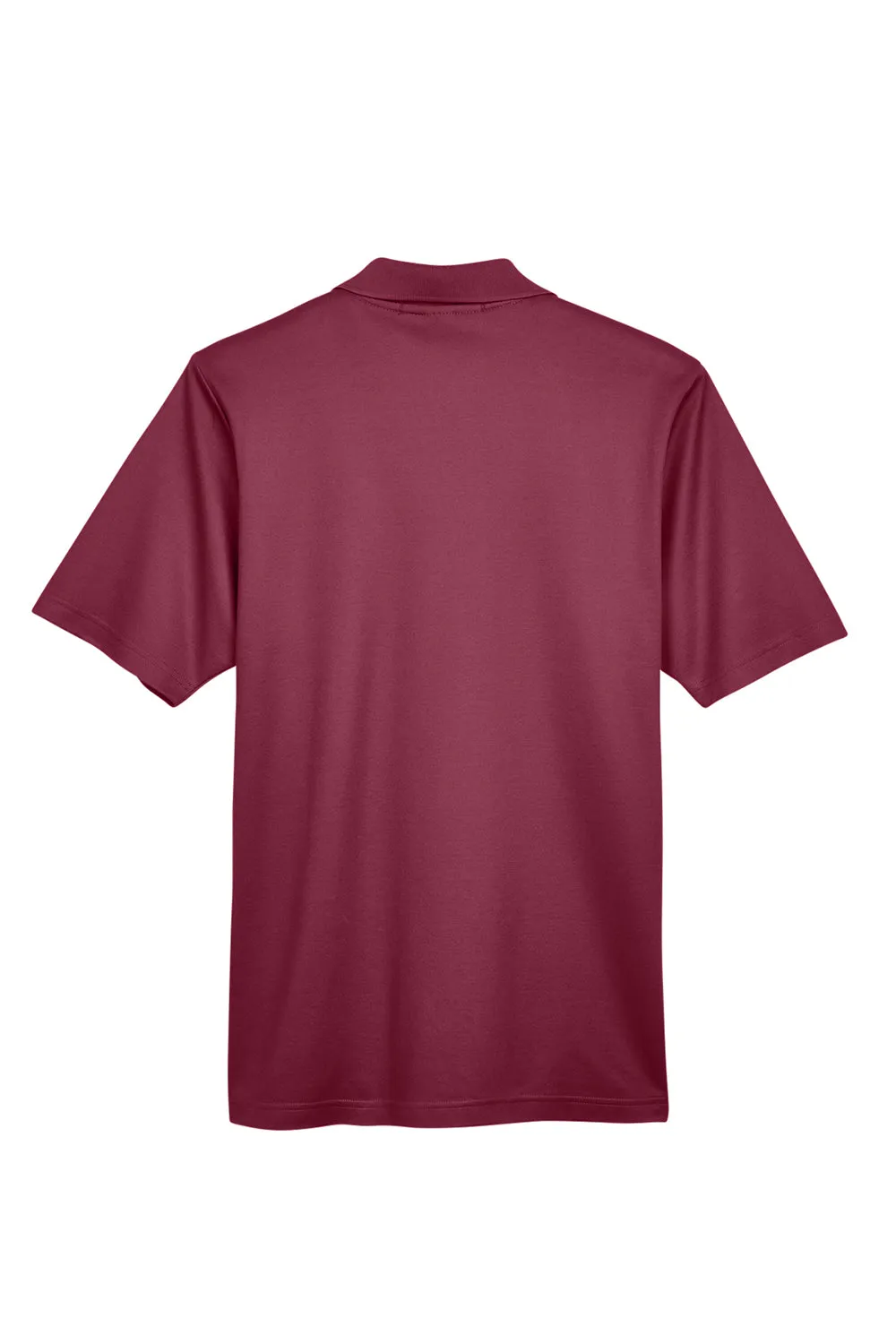 Devon & Jones Mens CrownLux Performance Moisture Wicking Short Sleeve Polo Shirt - Burgundy