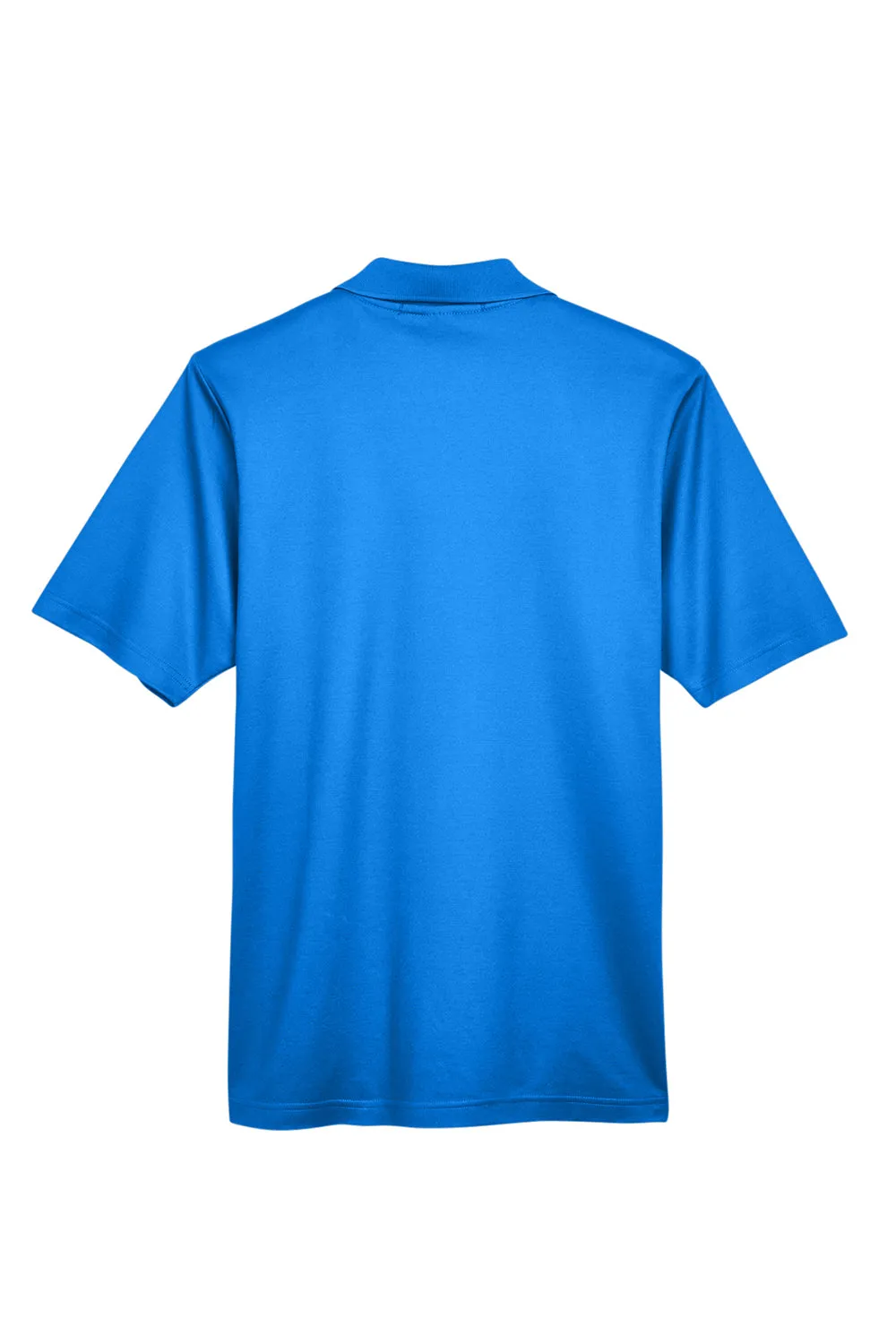 Devon & Jones Mens CrownLux Performance Moisture Wicking Short Sleeve Polo Shirt - French Blue