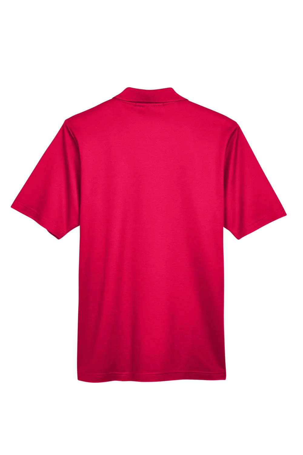 Devon & Jones Mens CrownLux Performance Moisture Wicking Short Sleeve Polo Shirt - Red