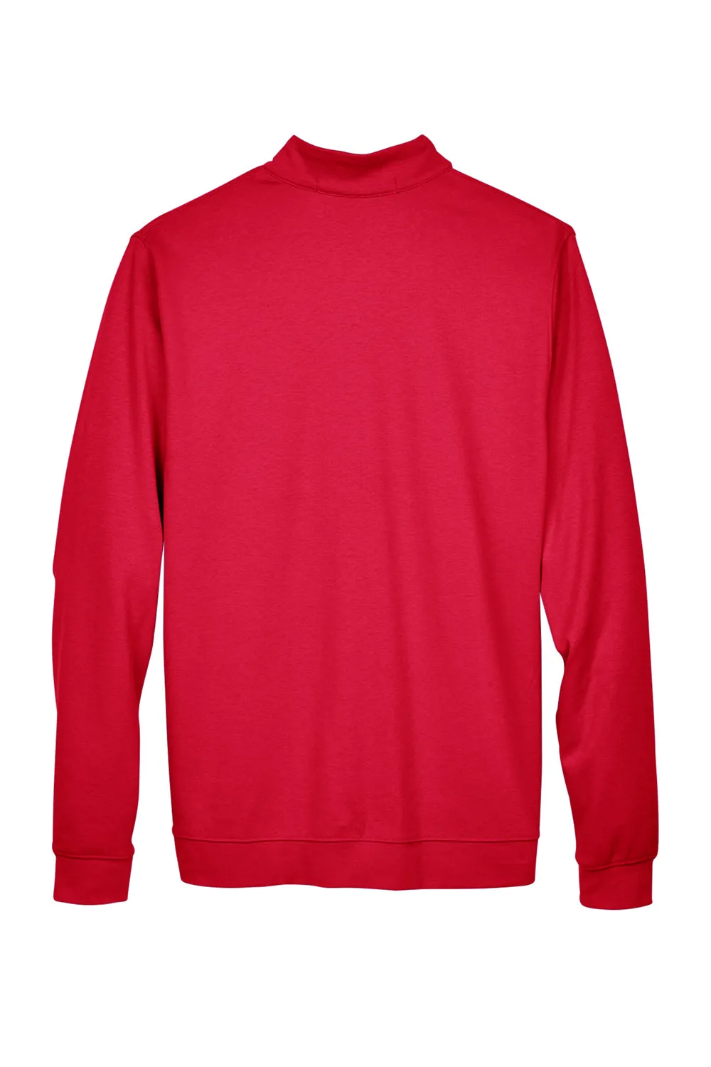 Devon & Jones Mens DryTec20 Performance Moisture Wicking 1/4 Zip Sweatshirt - Red