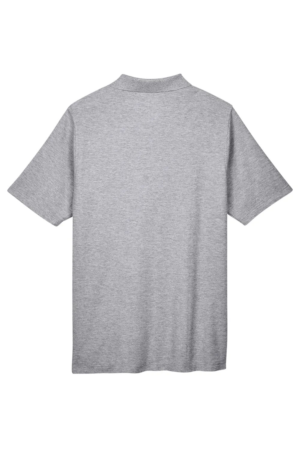 Devon & Jones Mens DryTec20 Performance Moisture Wicking Short Sleeve Polo Shirt - Heather Grey