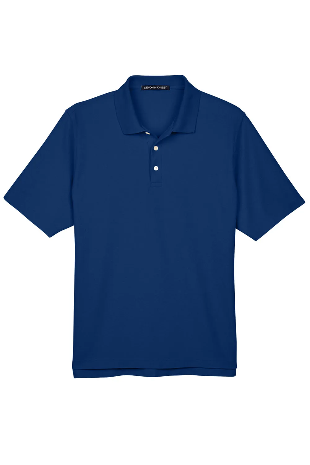 Devon & Jones Mens DryTec20 Performance Moisture Wicking Short Sleeve Polo Shirt - True Royal Blue