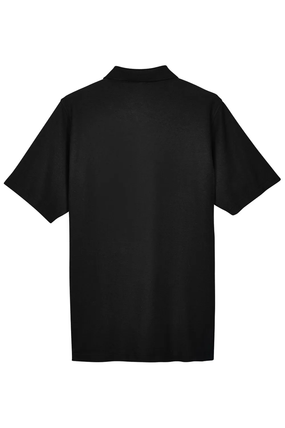 Devon & Jones Mens DryTec20 Performance Moisture Wicking Short Sleeve Polo Shirt w/ Pocket - Black