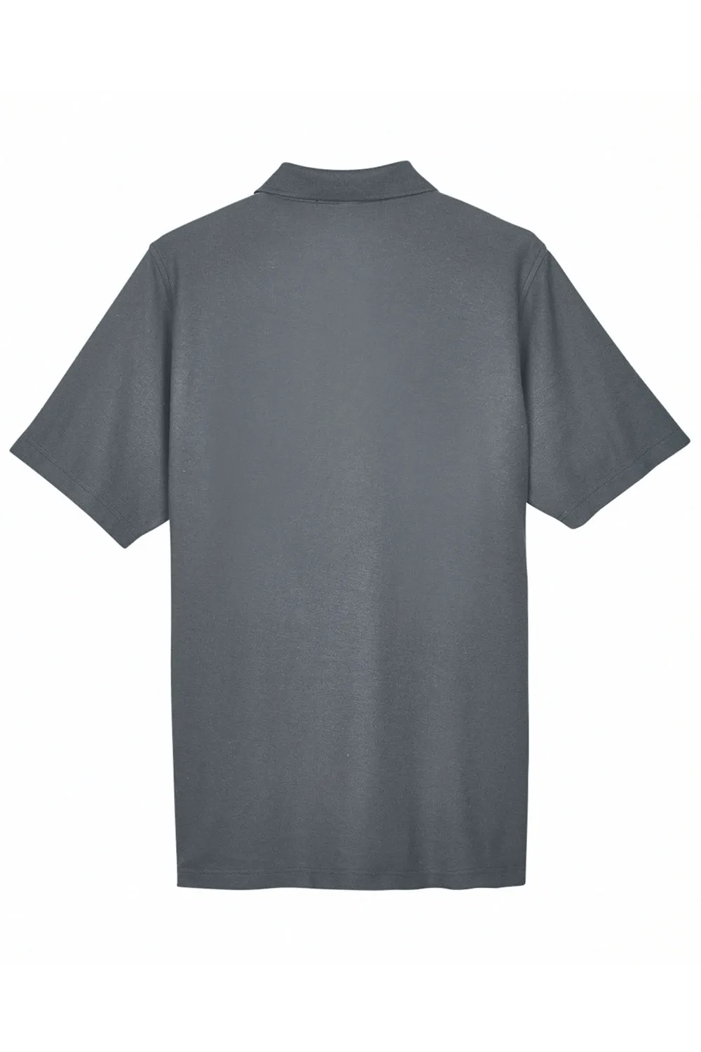 Devon & Jones Mens DryTec20 Performance Moisture Wicking Short Sleeve Polo Shirt w/ Pocket - Graphite Grey