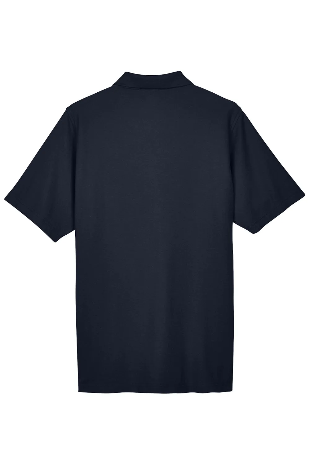 Devon & Jones Mens DryTec20 Performance Moisture Wicking Short Sleeve Polo Shirt w/ Pocket - Navy Blue
