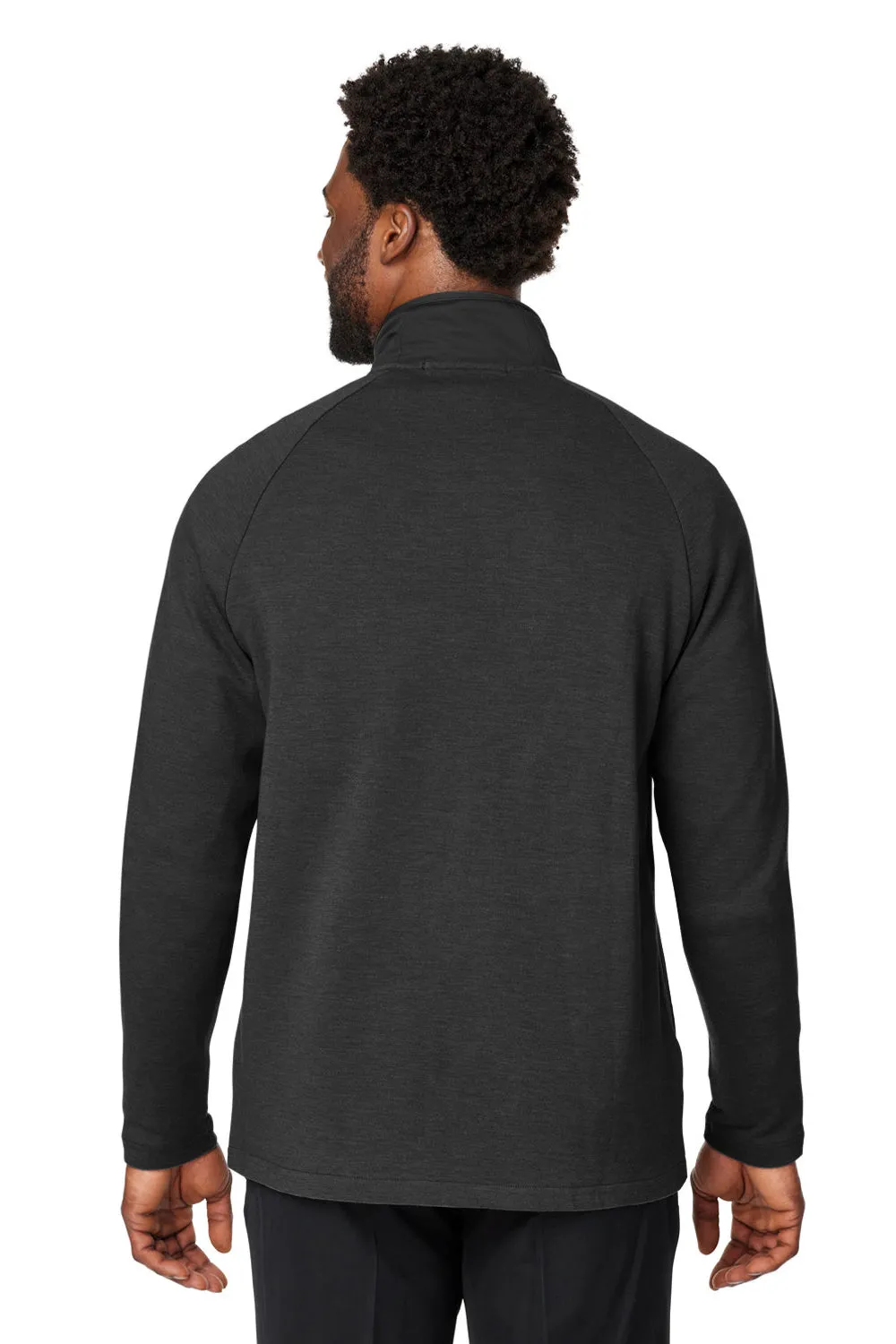 Devon & Jones Mens New Classics Charleston Hybrid Full Zip Jacket - Black Melange/Black