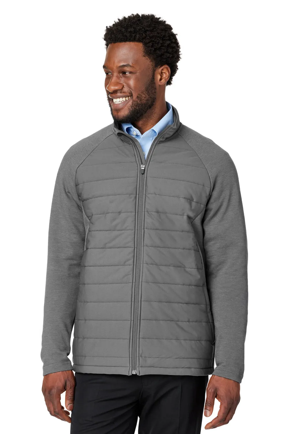 Devon & Jones Mens New Classics Charleston Hybrid Full Zip Jacket - Graphite Grey Melange