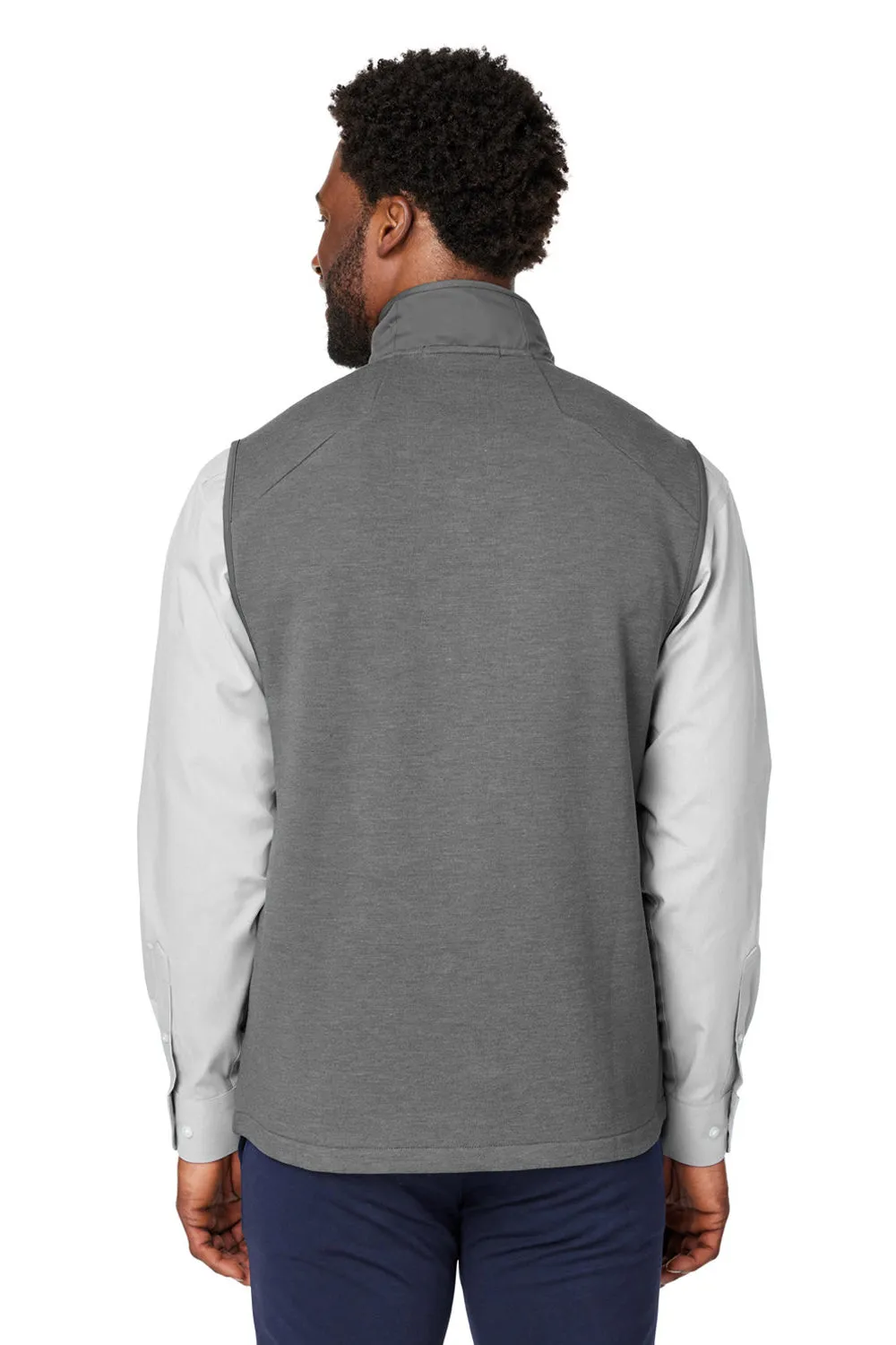 Devon & Jones Mens New Classics Charleston Hybrid Full Zip Vest - Graphite Grey Melange