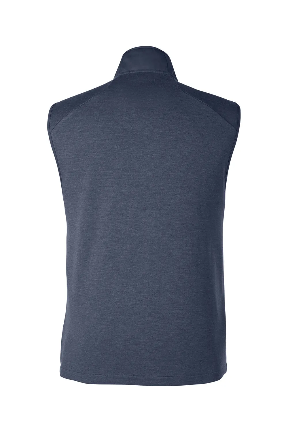 Devon & Jones Mens New Classics Charleston Hybrid Full Zip Vest - Navy Blue Melange