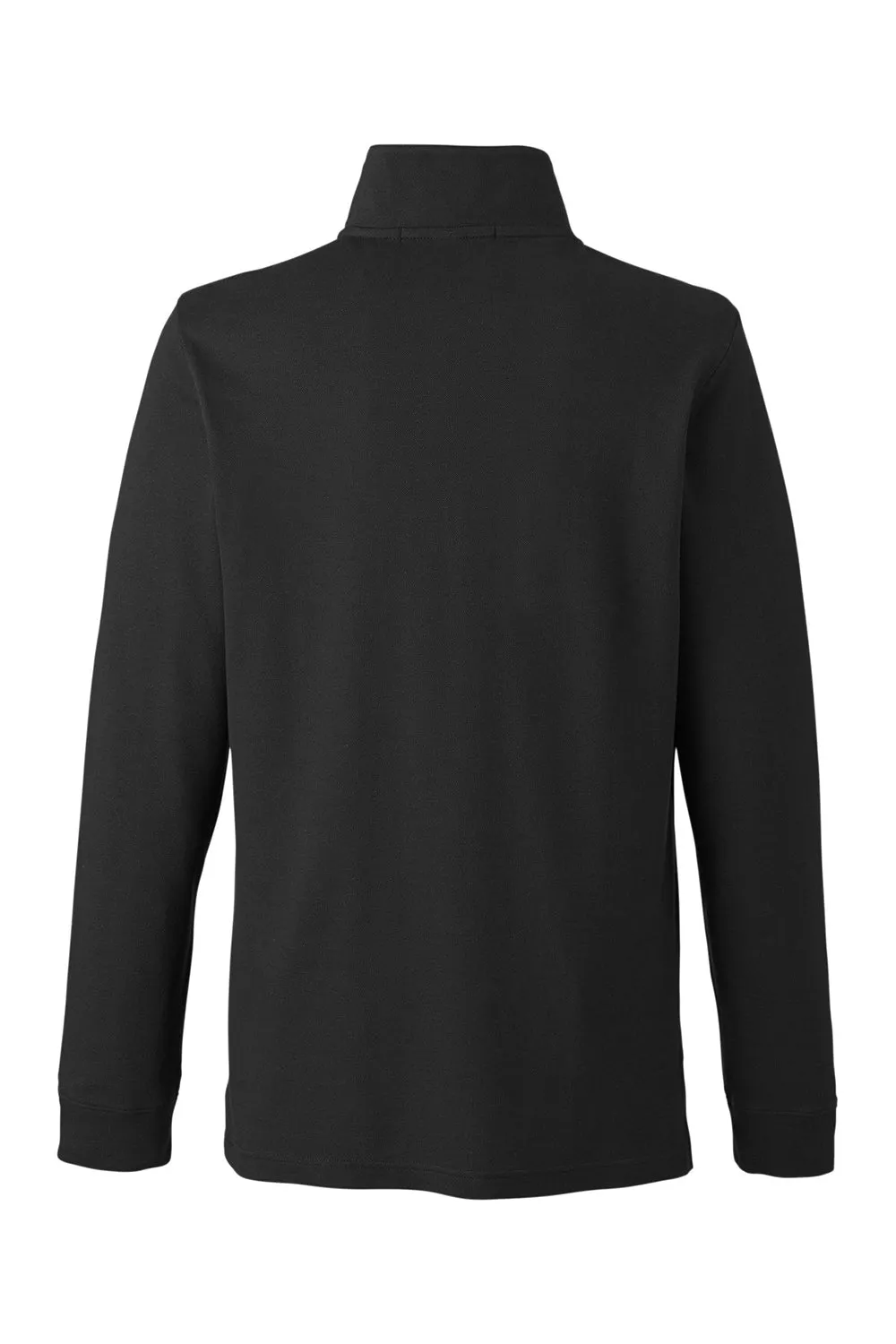 Devon & Jones Mens New Classics Performance Moisture Wicking 1/4 Zip Sweatshirt w/ Pocket - Black