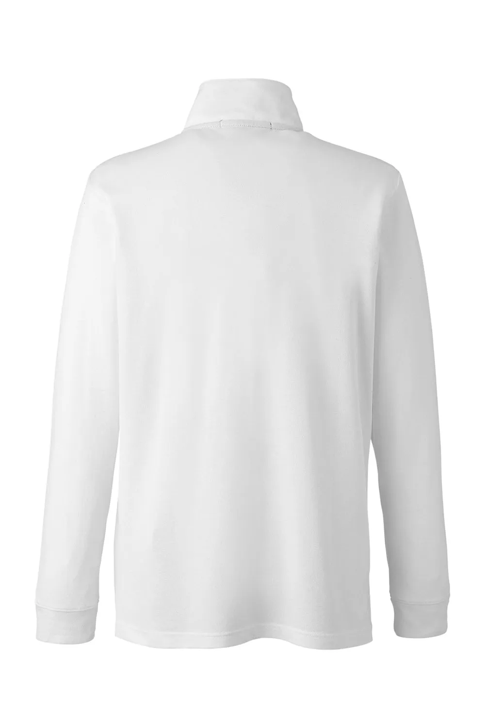 Devon & Jones Mens New Classics Performance Moisture Wicking 1/4 Zip Sweatshirt w/ Pocket - White