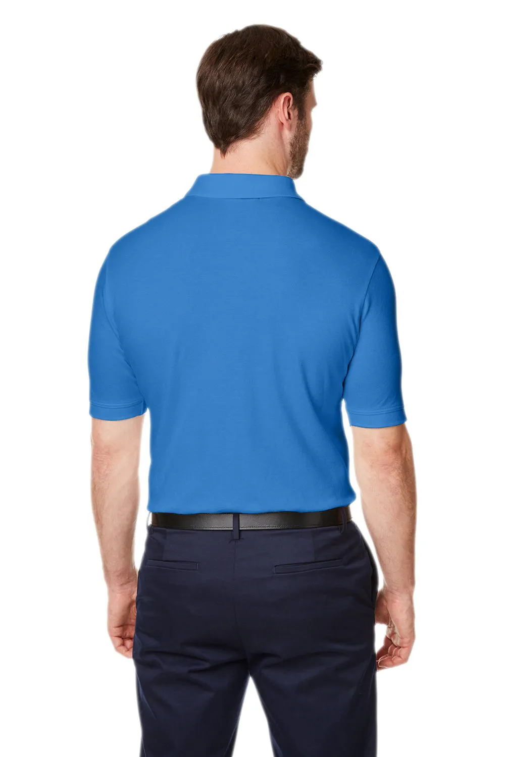 Devon & Jones Mens New Classics Performance Moisture Wicking Short Sleeve Polo Shirt - French Blue