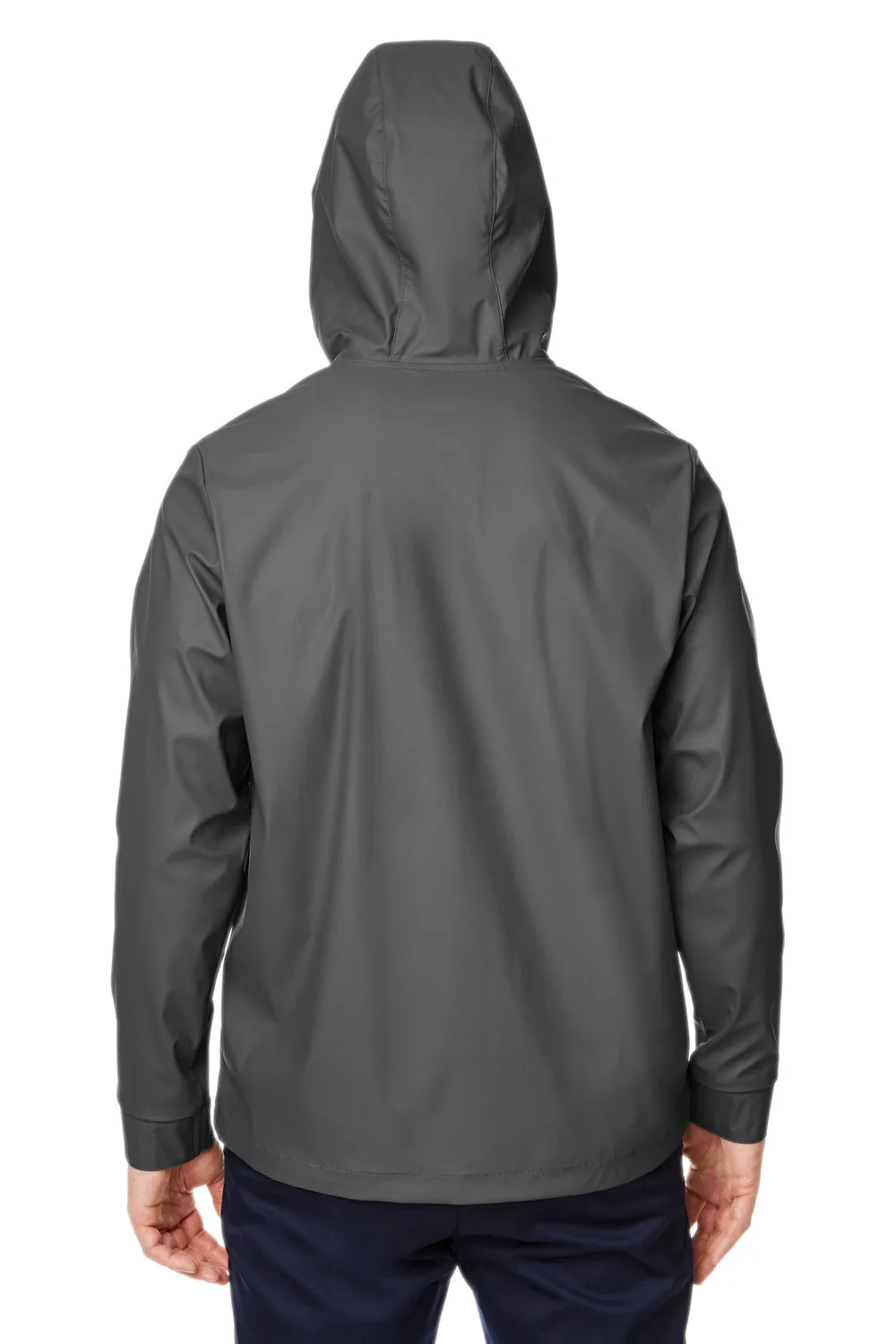 Devon & Jones Mens New Classics Prescott Water Resistant Full Zip Hooded Rain Jacket - Graphite Grey