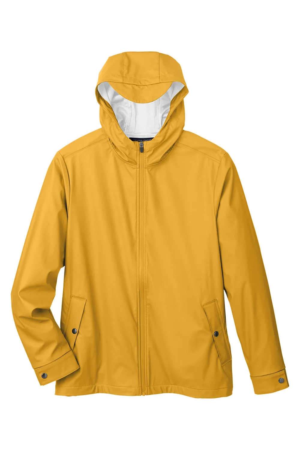 Devon & Jones Mens New Classics Prescott Water Resistant Full Zip Hooded Rain Jacket - Prescott Yellow