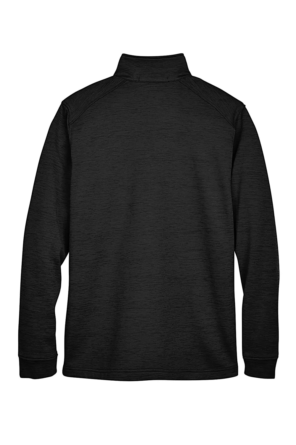 Devon & Jones Mens Newbury Fleece 1/4 Zip Sweatshirt w/ Pouch Pocket - Heather Black