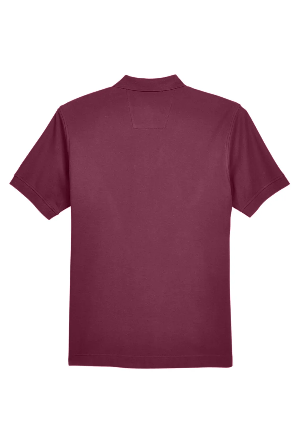 Devon & Jones Mens Short Sleeve Polo Shirt - Burgundy