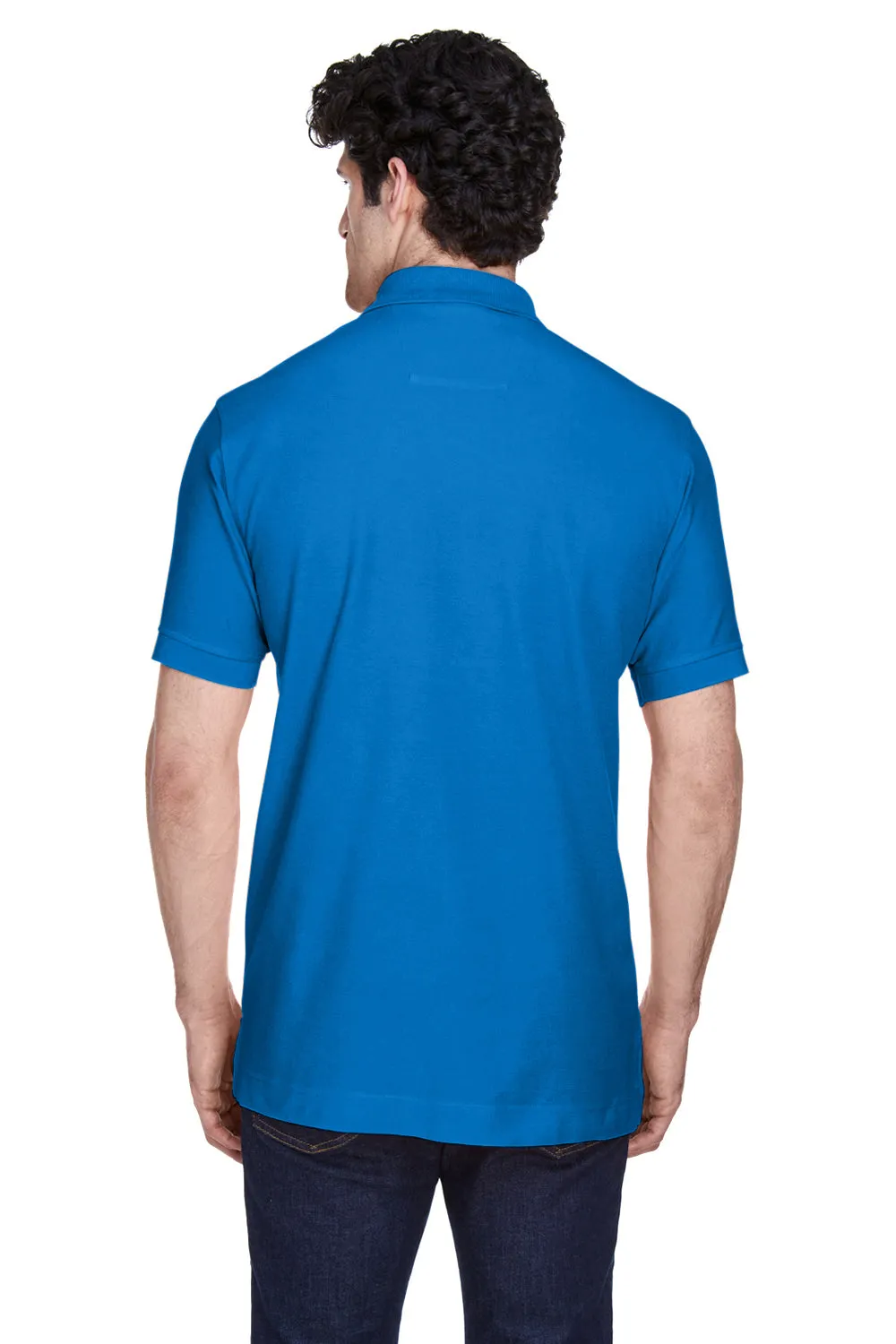 Devon & Jones Mens Short Sleeve Polo Shirt - True Royal Blue