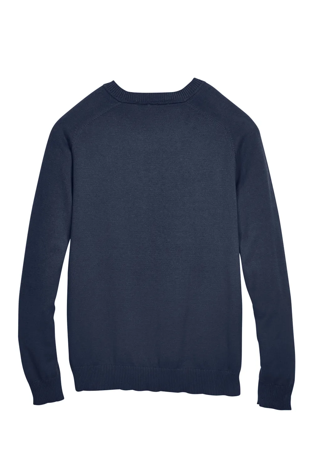 Devon & Jones Mens Wrinkle Resistant V-Neck Sweater - Navy Blue - Closeout