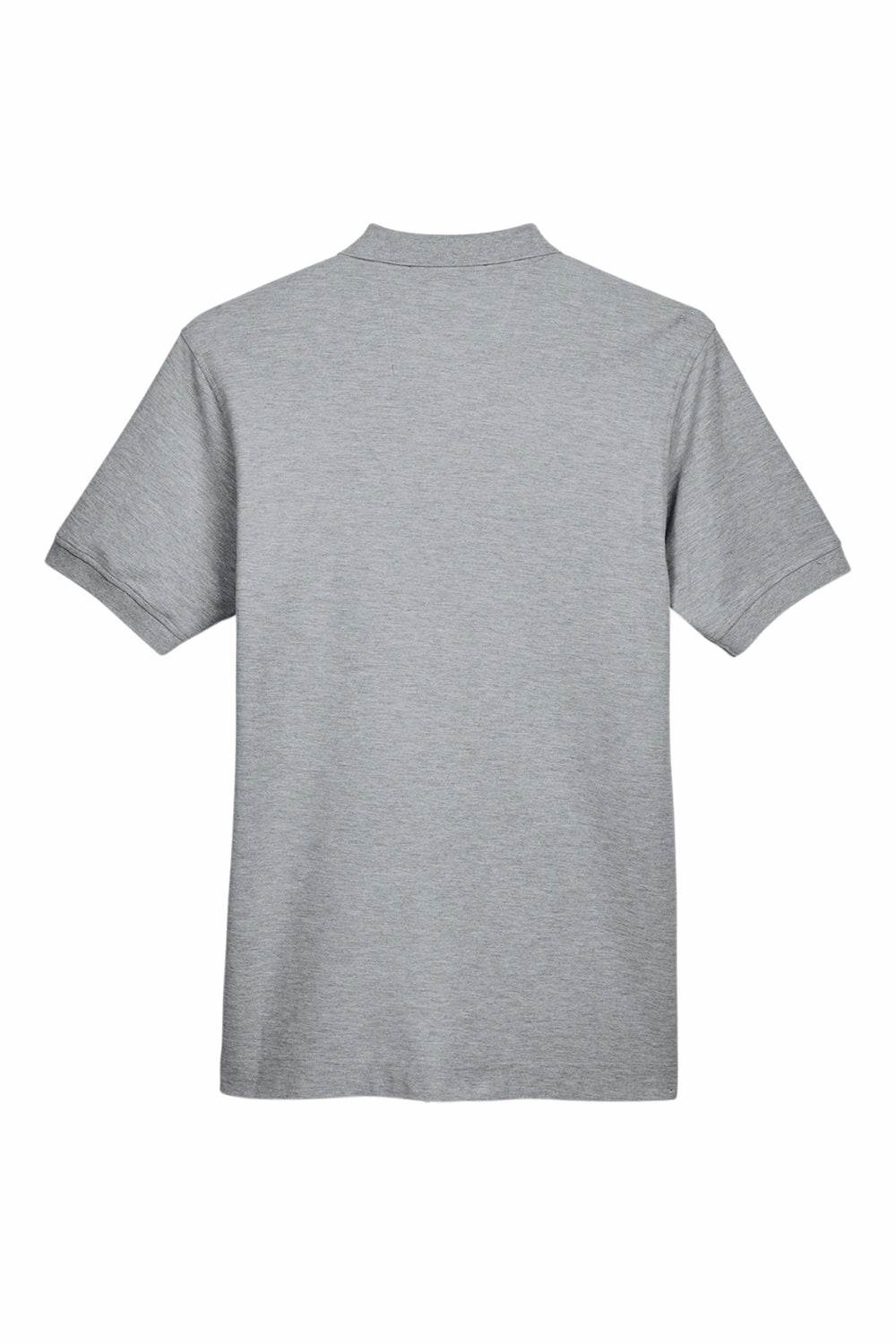 Devon & Jones Mens Short Sleeve Polo Shirt - Heather Grey