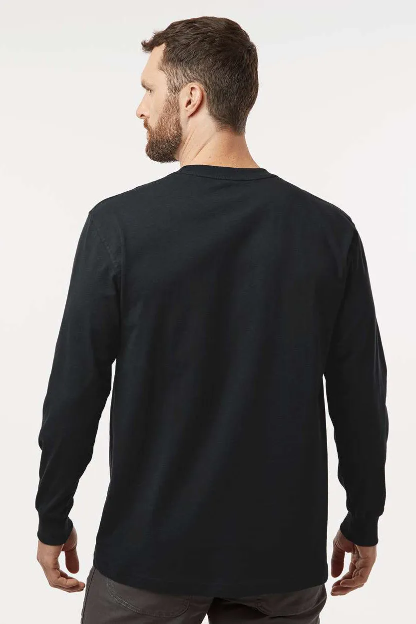 Dickies Mens Long Sleeve Crewneck T-Shirt w/ Pocket - Black