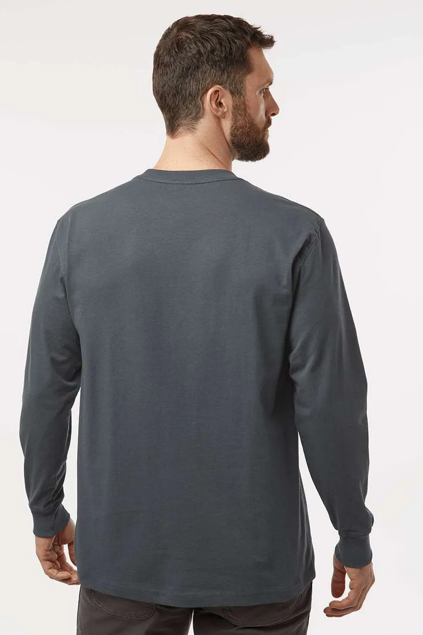 Dickies Mens Long Sleeve Crewneck T-Shirt w/ Pocket - Charcoal Grey