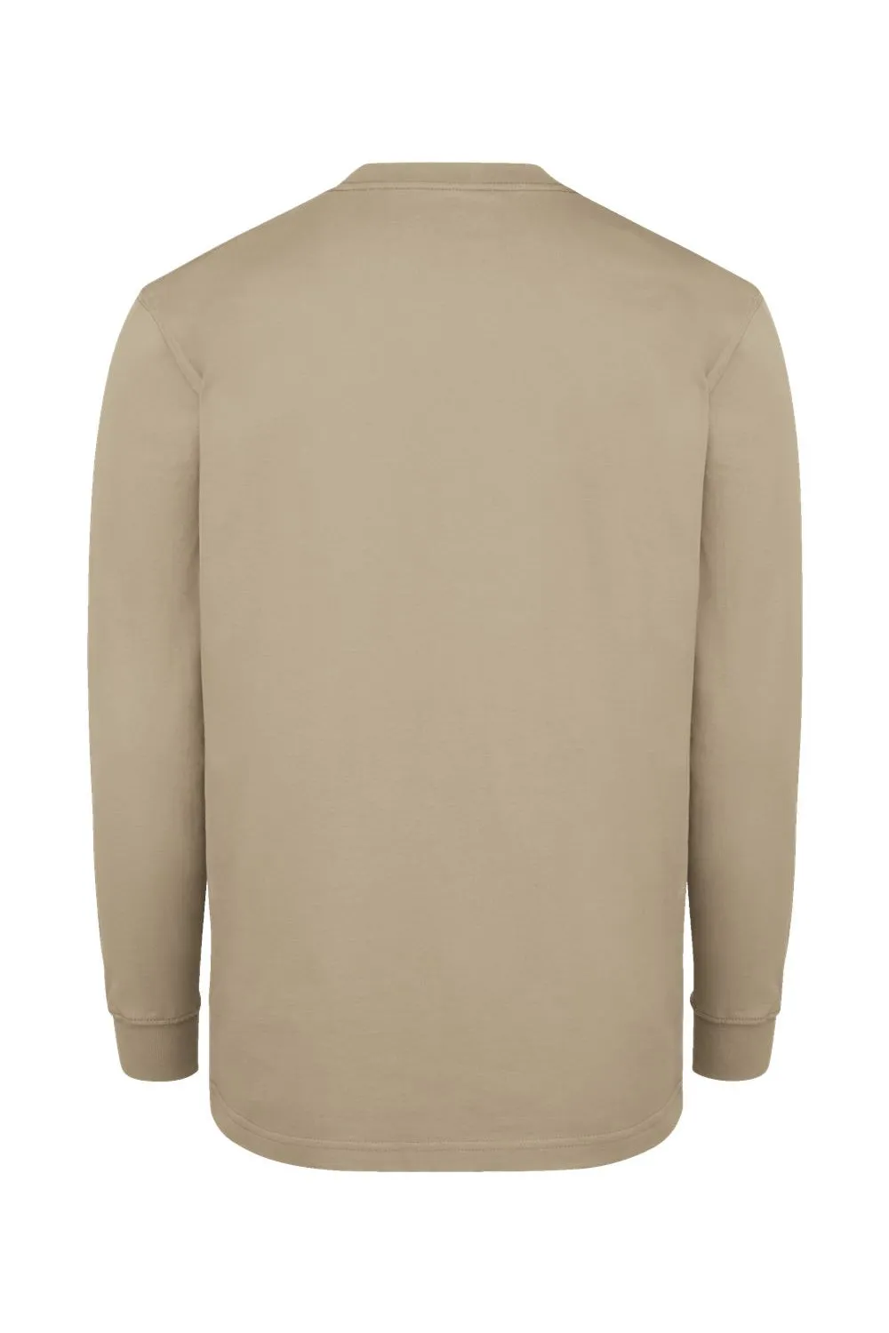 Dickies Mens Long Sleeve Crewneck T-Shirt w/ Pocket - Desert Sand