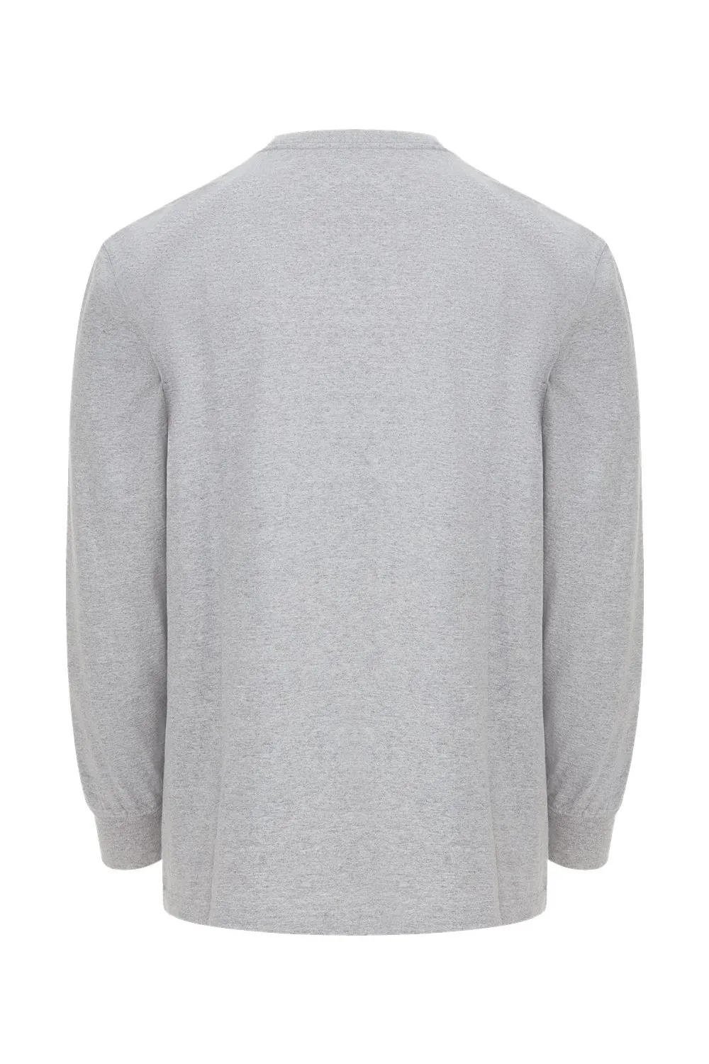 Dickies Mens Long Sleeve Crewneck T-Shirt w/ Pocket - Heather Grey