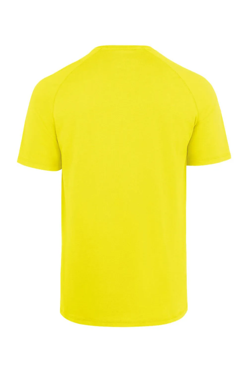Dickies Mens Performance Moisture Wicking Short Sleeve Crewneck T-Shirt w/ Pocket - Bright Yellow