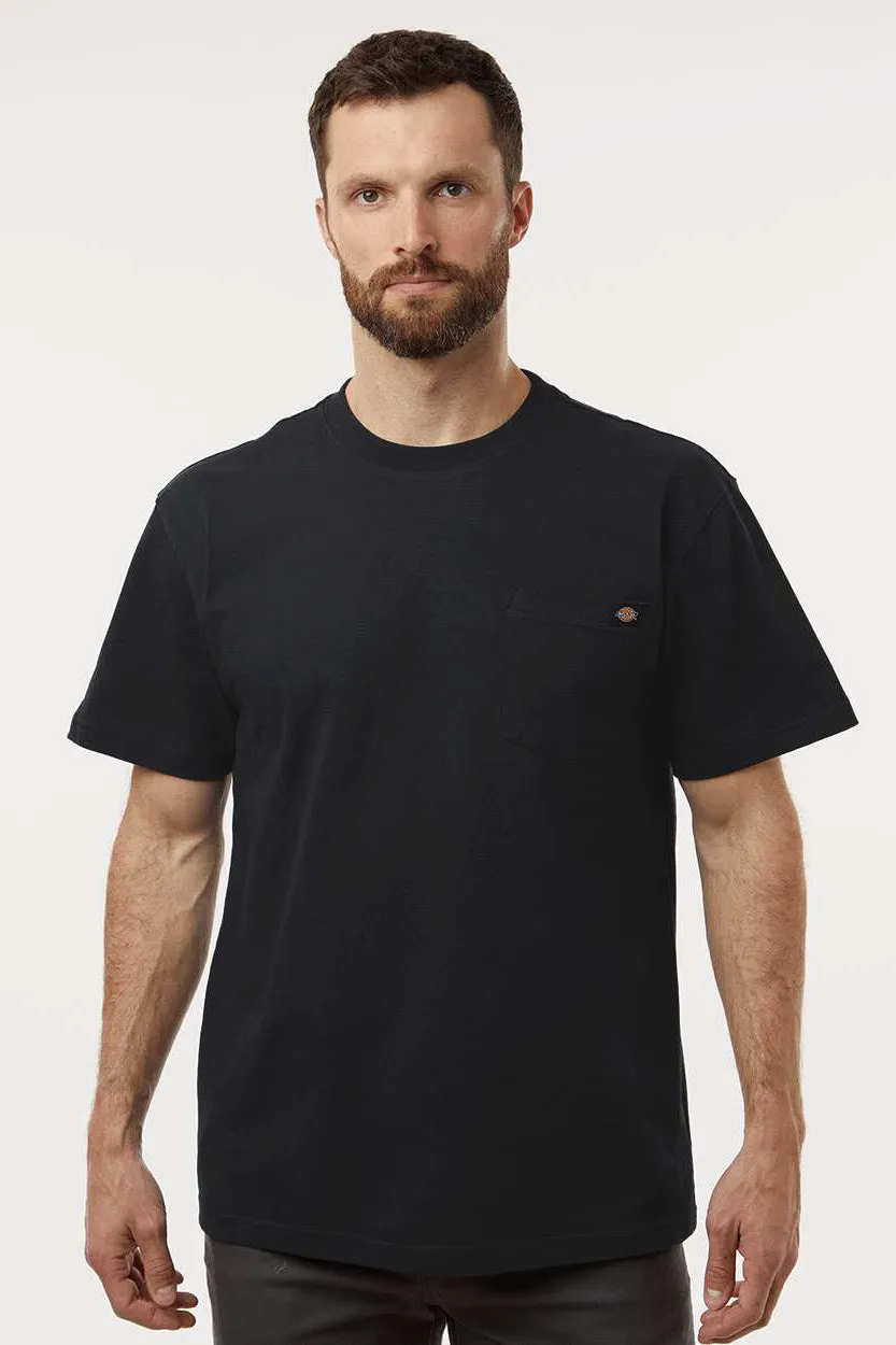 Dickies Mens Traditional Short Sleeve Crewneck T-Shirt w/ Pocket - Black