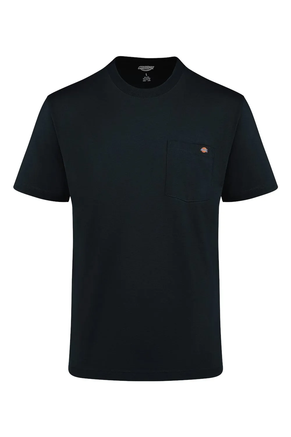 Dickies Mens Traditional Short Sleeve Crewneck T-Shirt w/ Pocket - Black