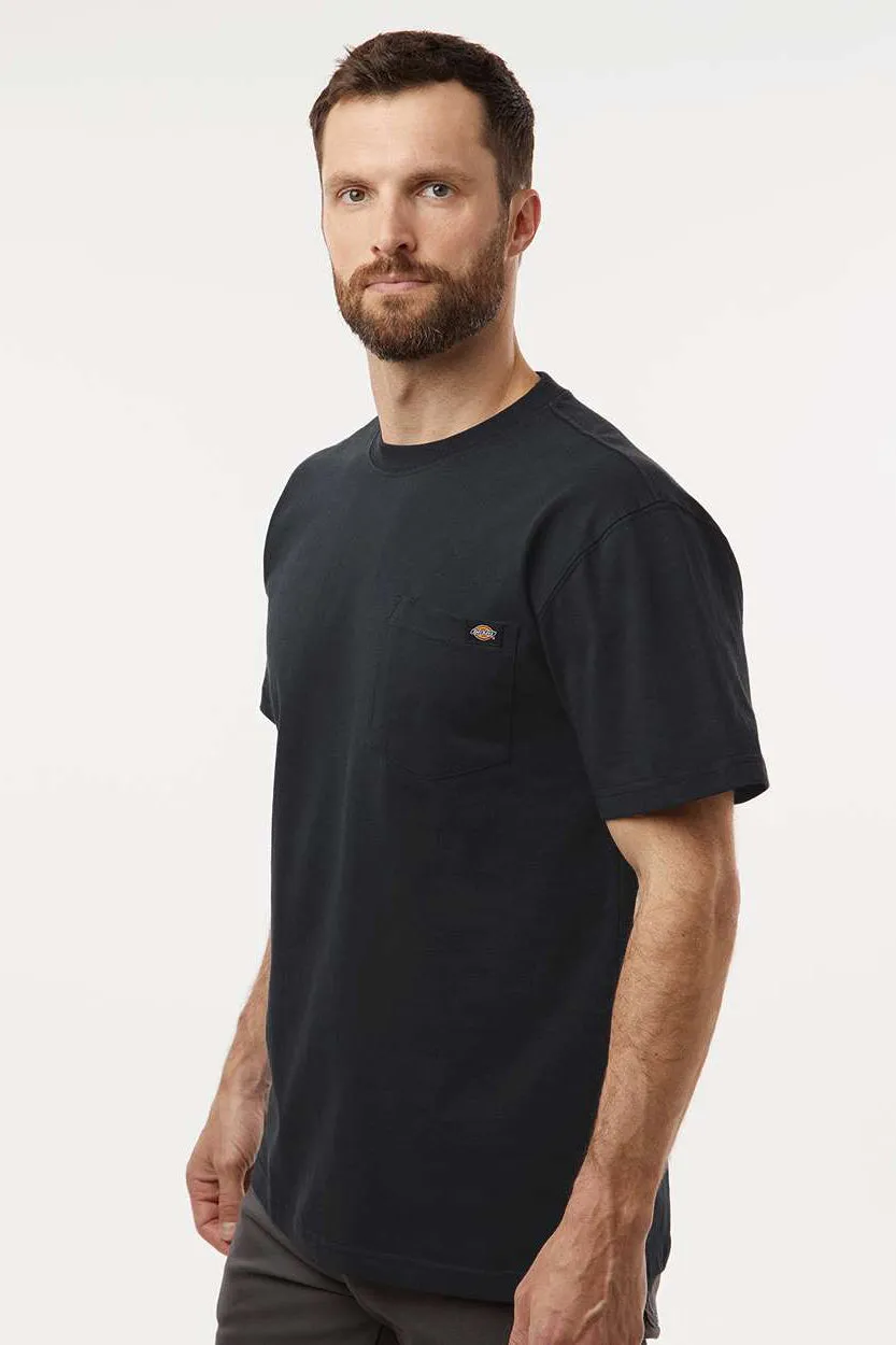 Dickies Mens Traditional Short Sleeve Crewneck T-Shirt w/ Pocket - Black