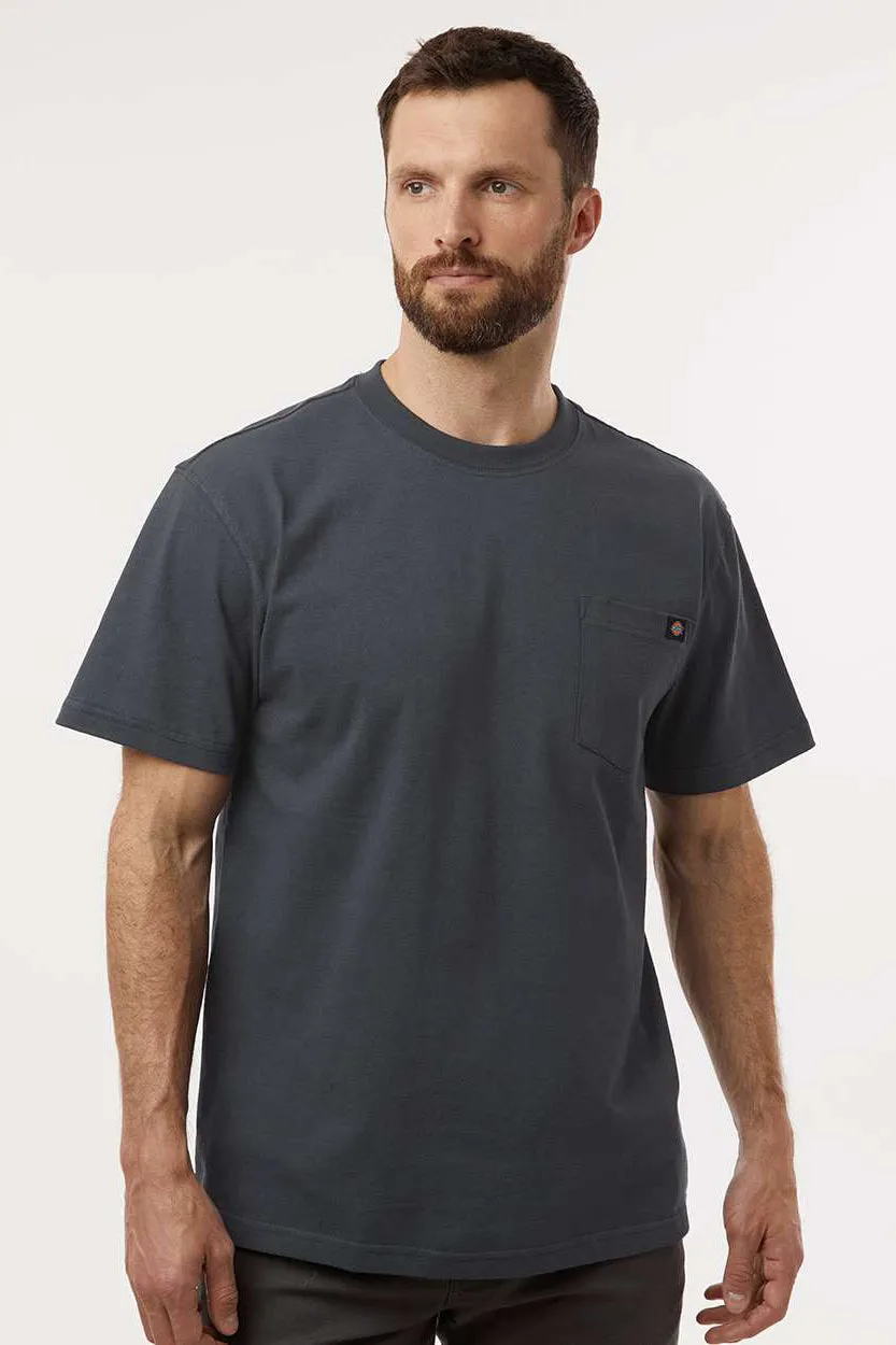 Dickies Mens Traditional Short Sleeve Crewneck T-Shirt w/ Pocket - Charcoal Grey
