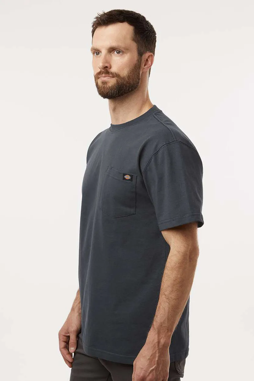 Dickies Mens Traditional Short Sleeve Crewneck T-Shirt w/ Pocket - Charcoal Grey