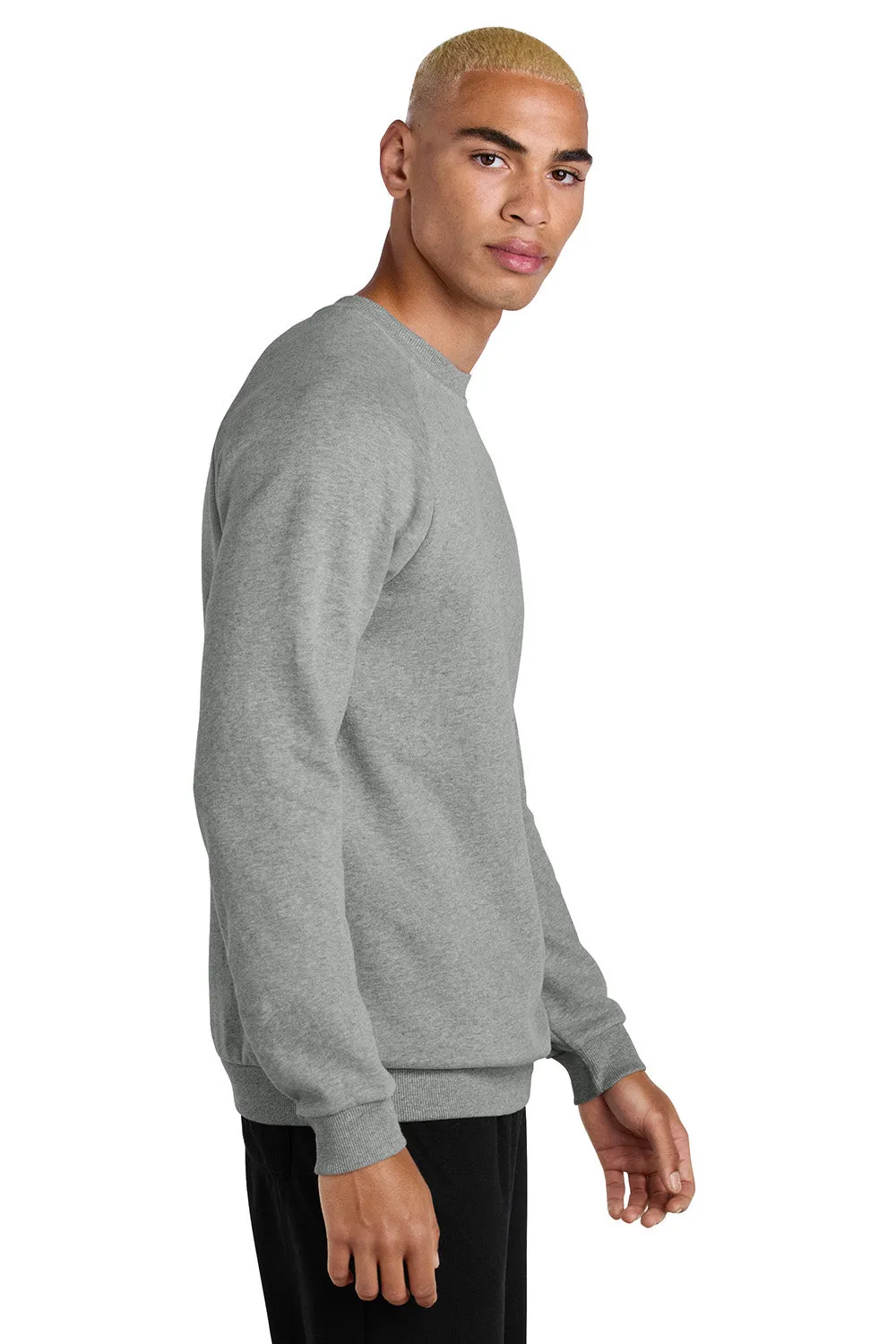 District Mens Cloud Fleece Crewneck Sweatshirt - Heather Steel Grey