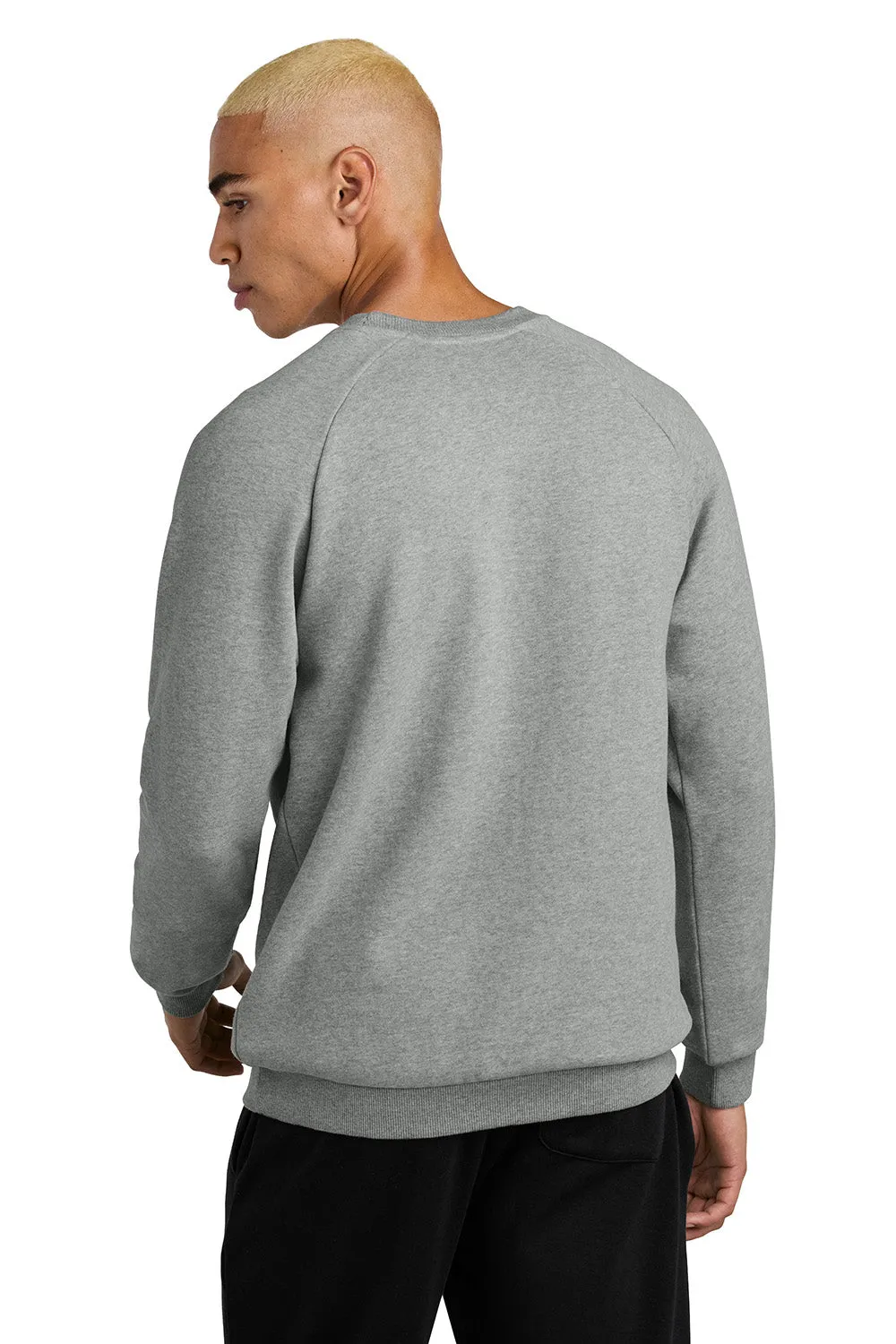 District Mens Cloud Fleece Crewneck Sweatshirt - Heather Steel Grey