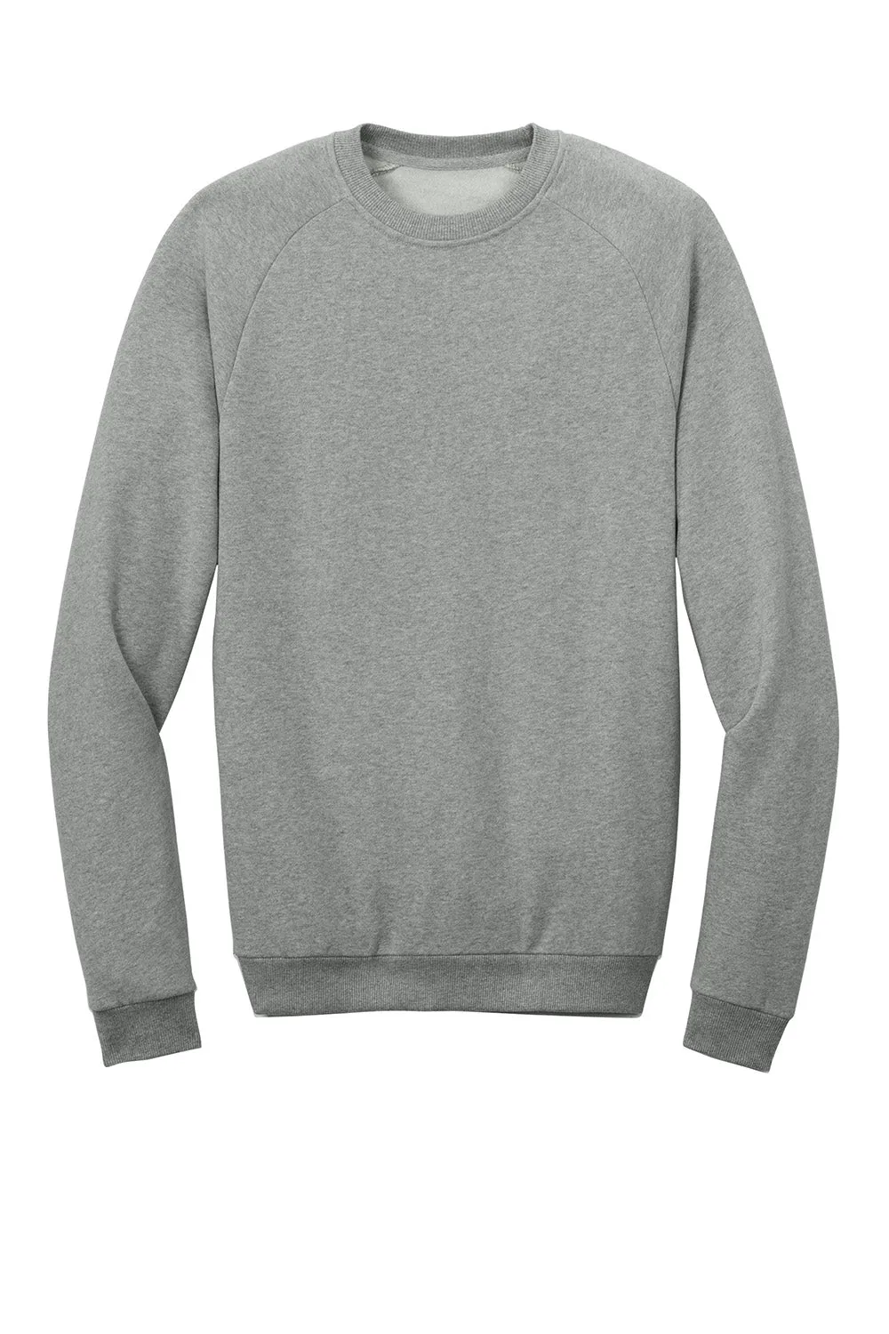 District Mens Cloud Fleece Crewneck Sweatshirt - Heather Steel Grey