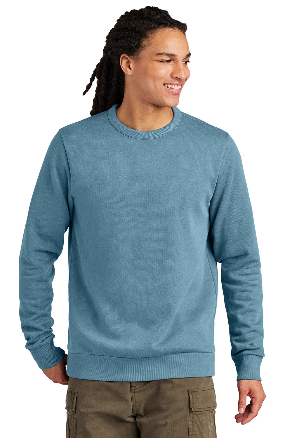 District Mens District Wash Fleece Crewneck Sweatshirt - Dusk Blue