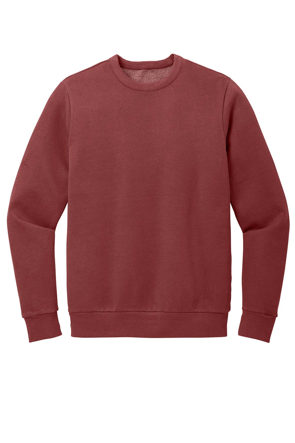 District Mens District Wash Fleece Crewneck Sweatshirt - Garnet Red